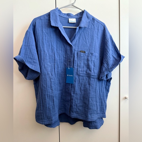 Columbia Tops - Columbia Women's Breezy Top in Blue